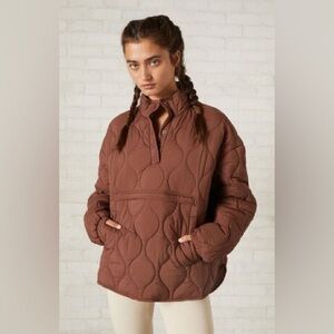 Pacsun Active High Altitude Puffer Sweatshirt | Brown | Women’s Medium